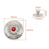 Alloy Decorative Buttons PW-WG1200D-12-1