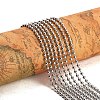 316 Surgical Stainless Steel Ball Beaded Chains CHS-PH0001-04-6