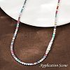 925 Sterling Silver Colorful Cubic Zirconia Chains STER-C016-02A-P01-4