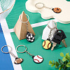 5Pcs 5 Styles PVC Plastic Keychains KEYC-TA0001-49-6
