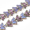 Electroplate Glass Beads Strands EGLA-N012-04F-1