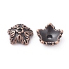 Tibetan Style Bead Caps TIBEB-A24621-R-FF-2