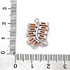 Brass Micro Pave Cubic Zirconia Pendants KK-D288-03P-3