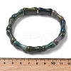 Bamboo Natural Indian Agate Beads Stretch Bracelets for Women Men BJEW-K304-01A-5