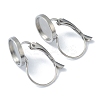 Tarnish Resistant 304 Stainless Steel Leverback Earring Findings KK-H152-09C-P-1