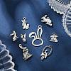 40Pcs 8 Style Tibetan Style Alloy Pendants TIBE-FP0001-16-1