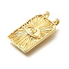 Rectangle Brass Pendants KK-S508-03D-G-2