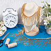 1.8 Yards Glass Beads Fringe Tassel Lace Trim Ribbon OCOR-OC0001-70D-5
