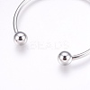 Tarnish Resistant 304 Stainless Steel European Style Bangles Making LS-PPJ-G001-04P-3