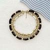 Resin Curved Tube & Plastic & Alloy Twisted Chain 3 Layer Necklaces NJEW-Q038-02G-1