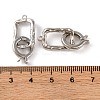 Brass Fold Over Clasps KK-U016-09P-3