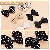 6 Styles Polyester Bowknot Shoe Decorations AJEW-GA0007-58-4