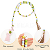 Wood Beads Pendant Decorations DIY-WH0888-777B-04-5