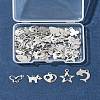 64Pcs 16 Styles Anti-Tarnish 201 Stainless Steel Charms STAS-FS0001-63-9