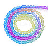 Transparent Glass Beads Strands GLAA-N041-010-15-2