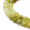 Natural Green Garnet Beads Strands G-P457-A03-25-2