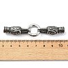 Tibetan Style 304 Stainless Steel Spring Gate Rings FIND-Z046-04AS-03-4