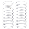 15Pcs Stainless Steel Adjustable Bangle Making BJEW-UN0001-64MS-1