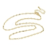 2.5MM Brass Dapped Chain Necklaces NJEW-P339-02A-G-4