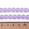 Baking Paint Transparent Glass Bead Strands GLAA-S031-8mm-25-4