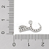 Rack Plating Brass Micro Pave Clear Cubic Zirconia Pendants KK-A224-03Q-P-3