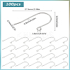 100Pcs 304 Stainless Steel Earring Hooks STAS-LP0001-57-2