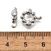 Brass Micro Pave Cubic Zirconia Tube Bails KK-M318-16P-2
