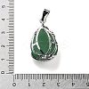 Natural Green Aventurine Teardrop Pendants G-G112-03P-06-3