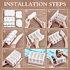 Acrylic Belt Organizer Holder with 4 Compartments ODIS-WH0025-265-3