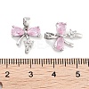 Brass Micro Pave Cubic Zirconia Pendants KK-P271-06P-B-3