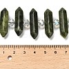 Natural Chinese Jade Double Terminated Point Beads Strands G-H069-B15-01-5