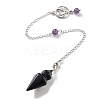 Natural Obsidian Pointed Dowsing Pendulums G-K338-12P-01-1