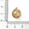 304 Stainless Steel Micro Pave Cubic Zirconia Pendants LS-STAS-D305-02G-B-3