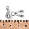 Brass Micro Pave Cubic Zirconia Peg Bails Pendants KK-K277-11P-3