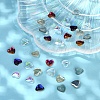 30Pcs 6 Colors Flat Back K9 Glass Rhinestone Cabochons MRMJ-YW0002-004-5