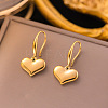 304 Stainless Steel Heart Dangle Earrings for Women LS-EJEW-G417-02G-1