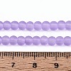 Baking Paint Transparent Glass Bead Strands GLAA-S031-4mm-25-4