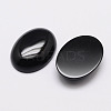 Oval Natural Dyed & Heated Black Agate Cabochons X-G-K020-18x13mm-01-2