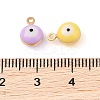 Brass Enamel Pendants KK-Q816-01G-3