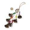 Moon Iron Bell Pendant Decoration HJEW-TA00379-3