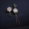 Daisy & Bee Enamel Asymmetric Earrings JE963A-5