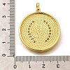 Religion Themed Rack Plating Brass Micro Pave Cubic Zirconia Pendants KK-L226-007G-11-3
