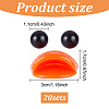 20Pcs Plastic Doll Duck Craft Mouth & 40Pcs Craft Eyes Cabochons FIND-GO0001-17-2