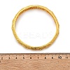 Brass Micro Pave Cubic Zirconia Hinged Bangles for Women BJEW-D313-02G-3