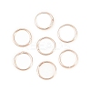 Brass Closed Jump Rings KK-D257-01RG-09-1