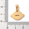 PVD Vacuum Plating 304 Stainless Steel Pendants STAS-C107-02G-3
