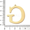 304 Stainless Steel Pendants STAS-C157-01G-G-3