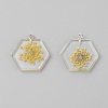 Transparent Clear Resin Pendants RESI-TAC0007-07D-1