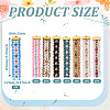 8Pcs 8 Colors  Ethnic Style Polyester Jacquard Flower Pendant Decorations FIND-TA0004-53-3