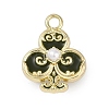 Rack Plating Alloy Enamel Pendants PALLOY-P309-05G-02-1